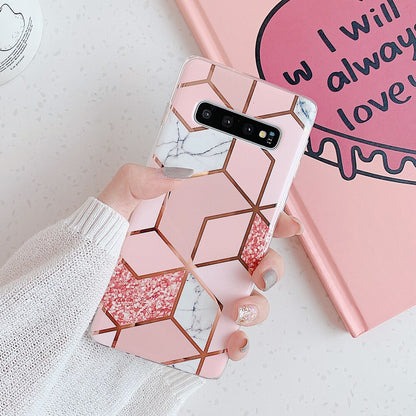 Luxury Geometric Marble Phone Case for Samsung