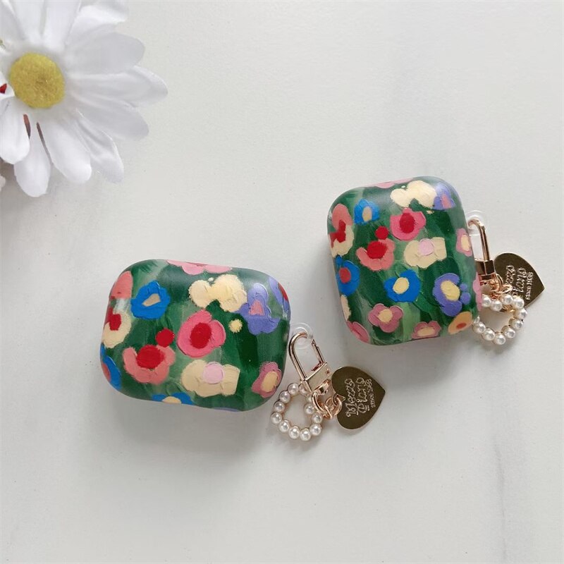 Oil Painting Floral AirPods Case