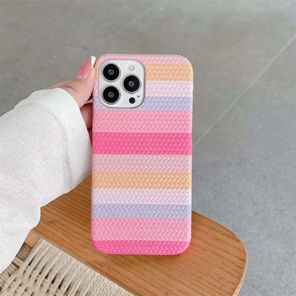 Rainbow Weave Pattern Case