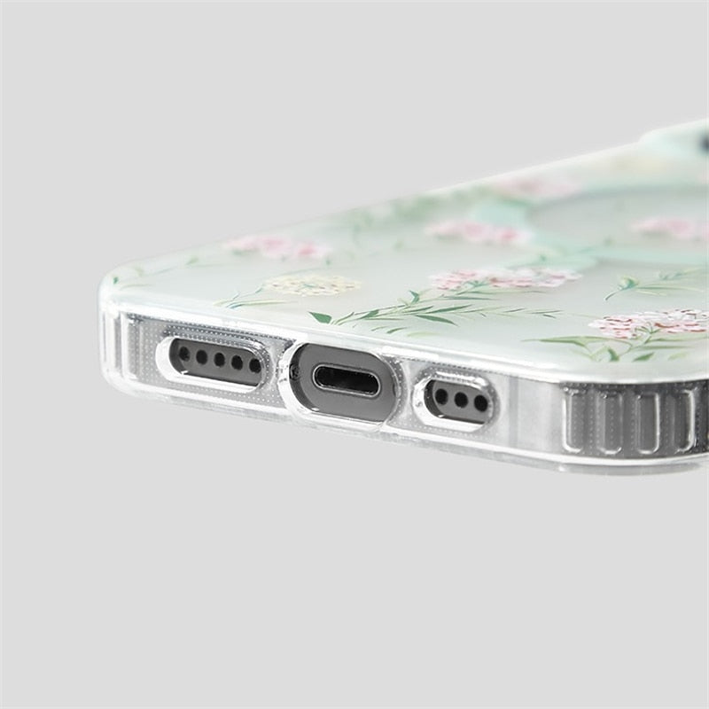 Floral MagSafe Clear Case