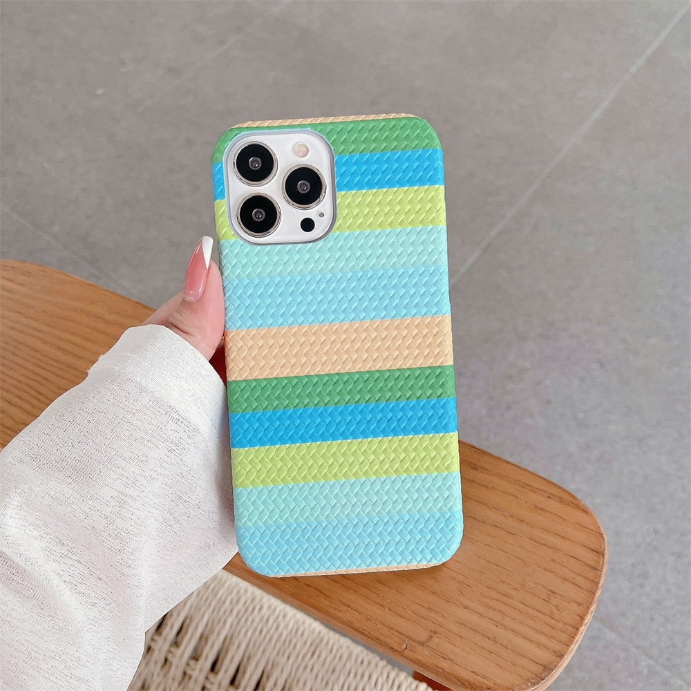 Rainbow Weave Pattern Case