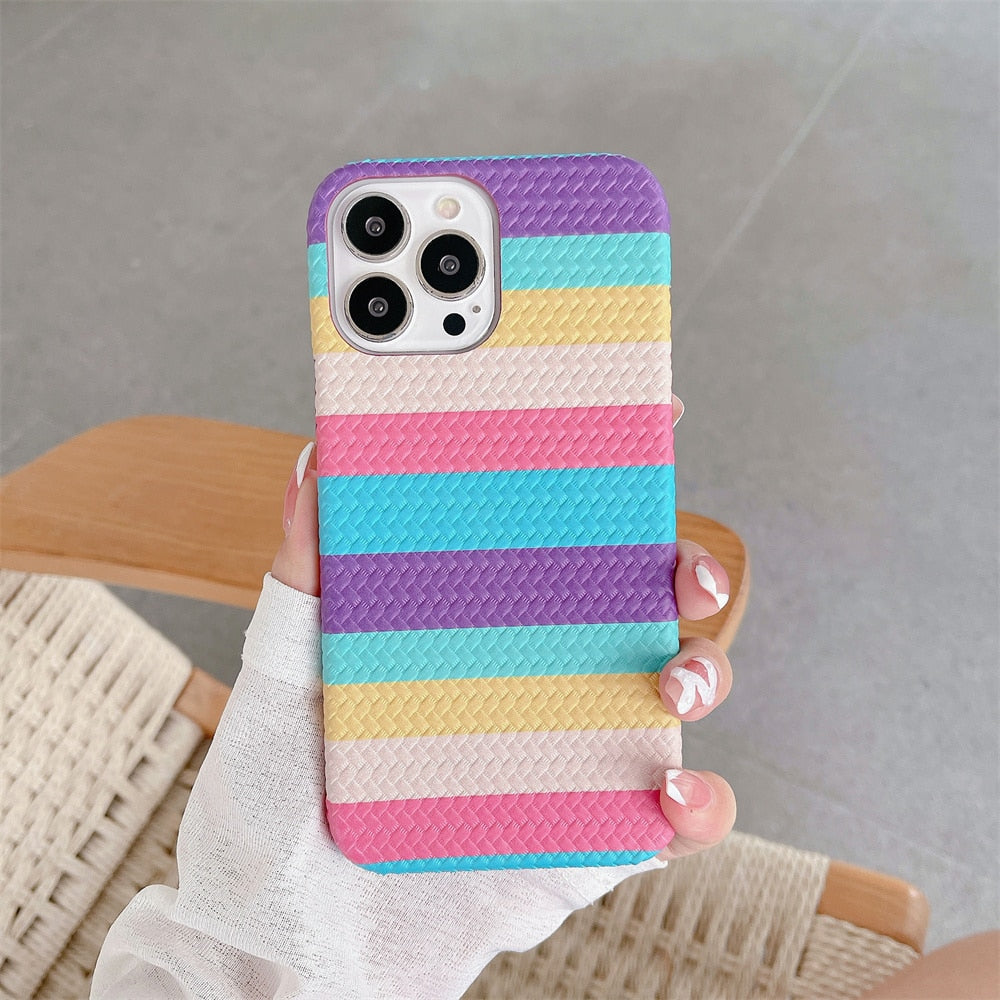 Rainbow Weave Pattern Case