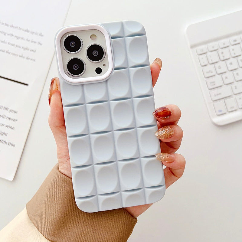 Unique Grid Pattern Shockproof Case