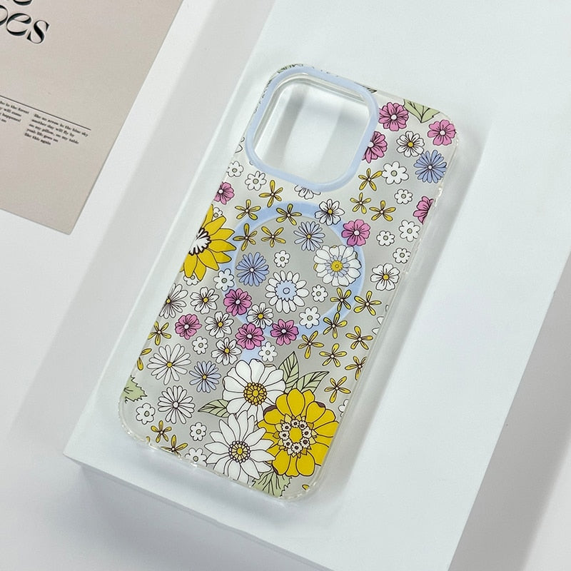 Floral MagSafe Clear Case