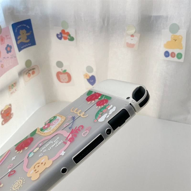 Floral Cartoon Case For Nintendo Switch