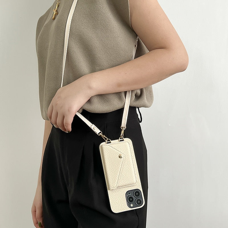 Crossbody Strap Wallet Case