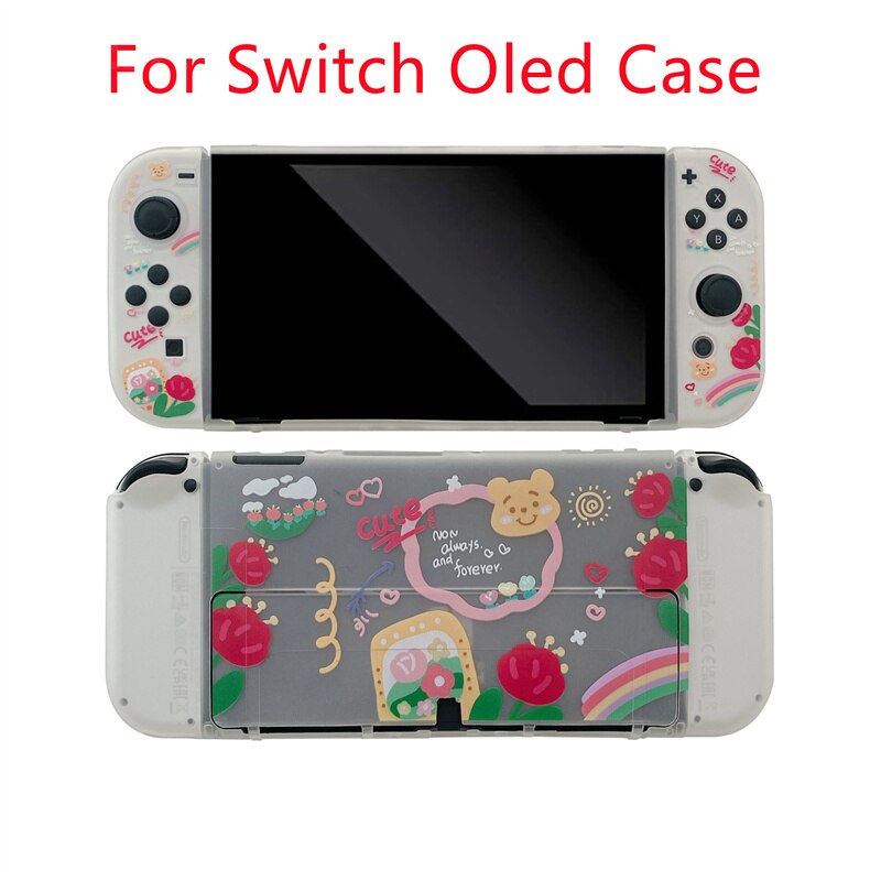 Floral Cartoon Case For Nintendo Switch