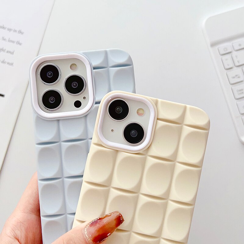 Unique Grid Pattern Shockproof Case