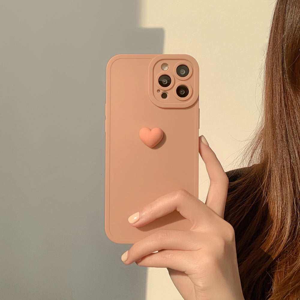 Earth Color Love Heart Case