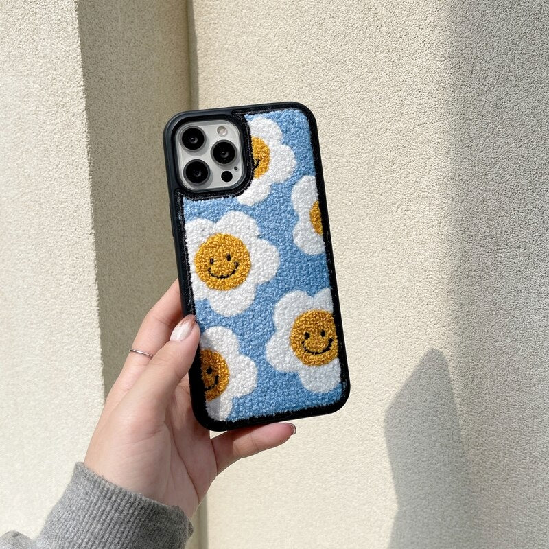 Embroidery Sunflower Case