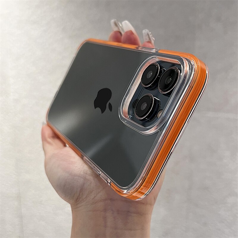 Retro Color Bumper Clear Case