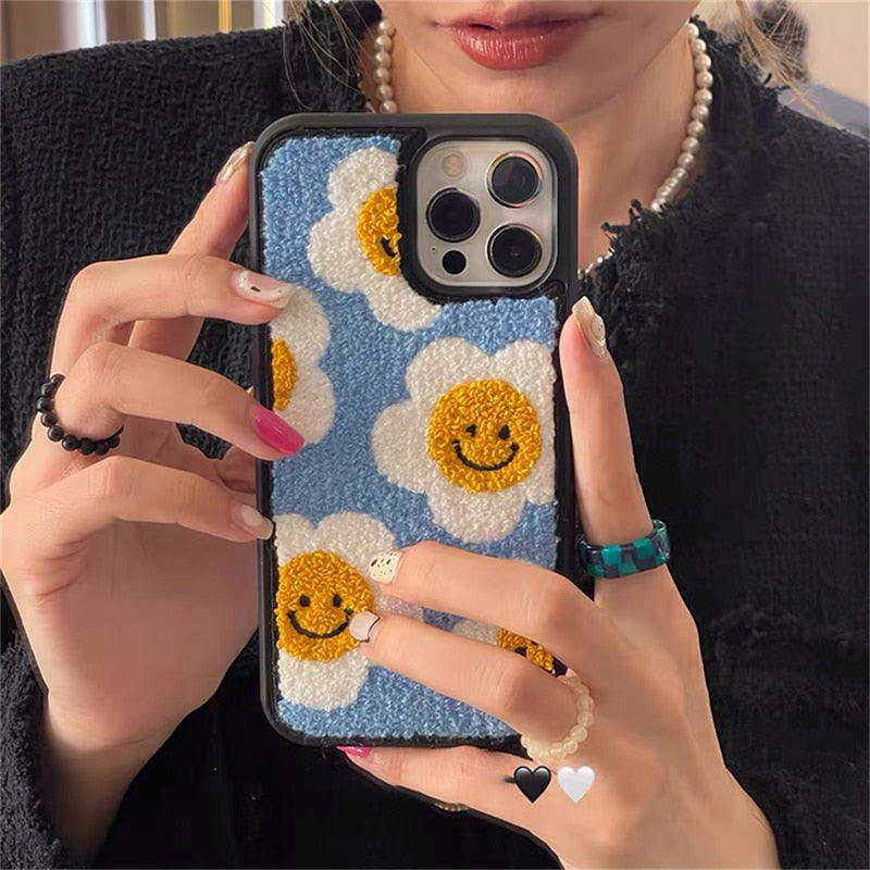 Embroidery Sunflower Case