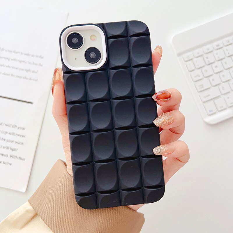 Unique Grid Pattern Shockproof Case