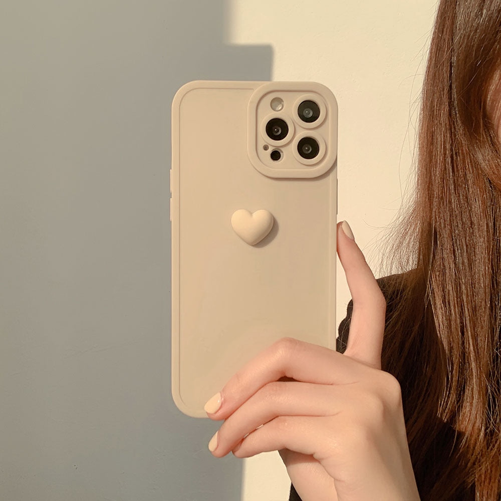 Earth Color Love Heart Case