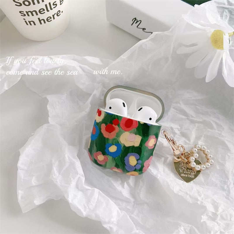 Oil Painting Floral AirPods Case