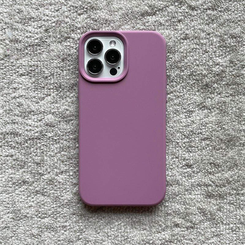Candy Color Liquid Silicone Case