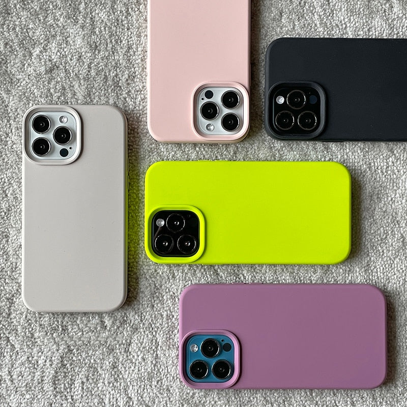 Candy Color Liquid Silicone Case