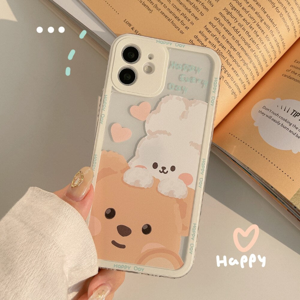 Cute Bear Clear Case