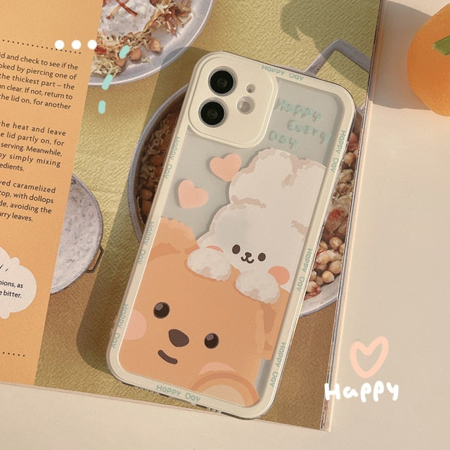 Cute Bear Clear Case