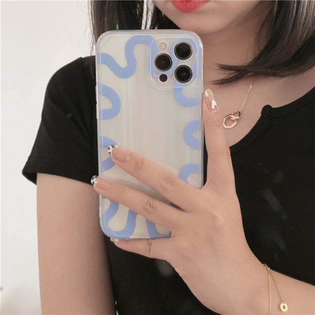 Curve Style Aurora Clear Case