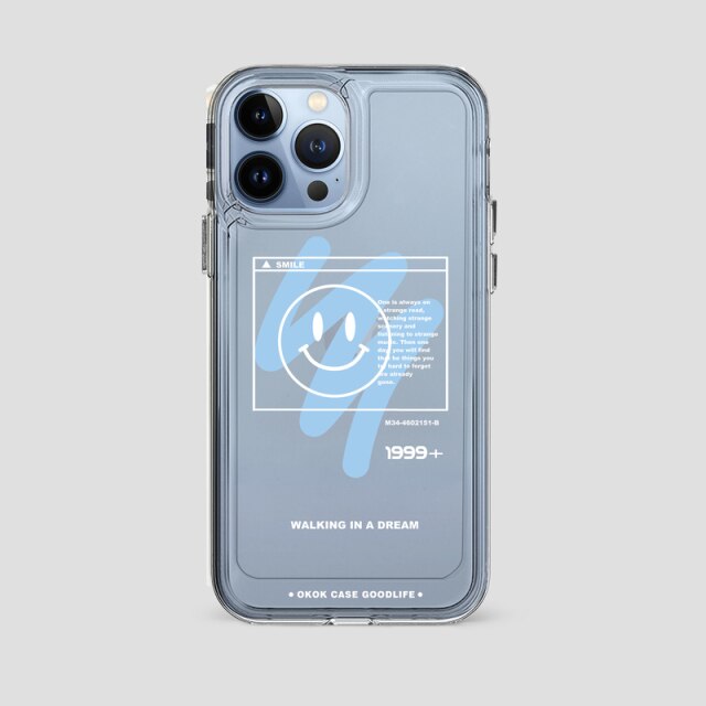 Smile Faces Protective Clear Case