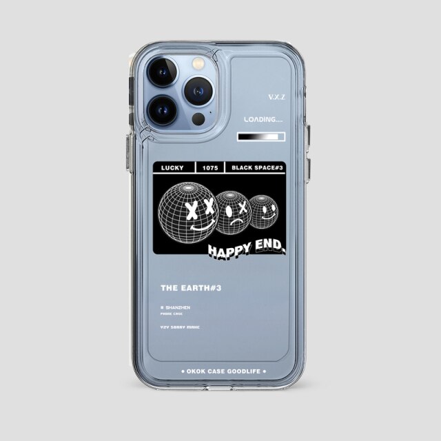 Smile Faces Protective Clear Case