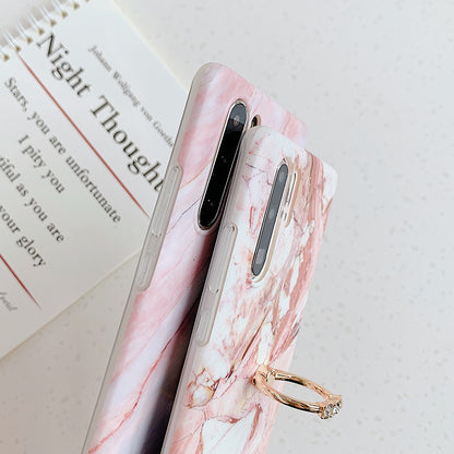 Classic Marble Phone Case with Kickstand Ring Holder For Samsung