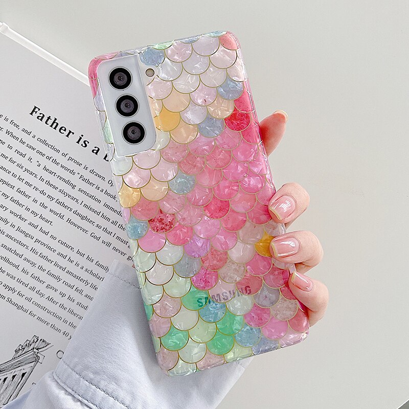 Rainbow Fish Scales Phone Case For Samsung