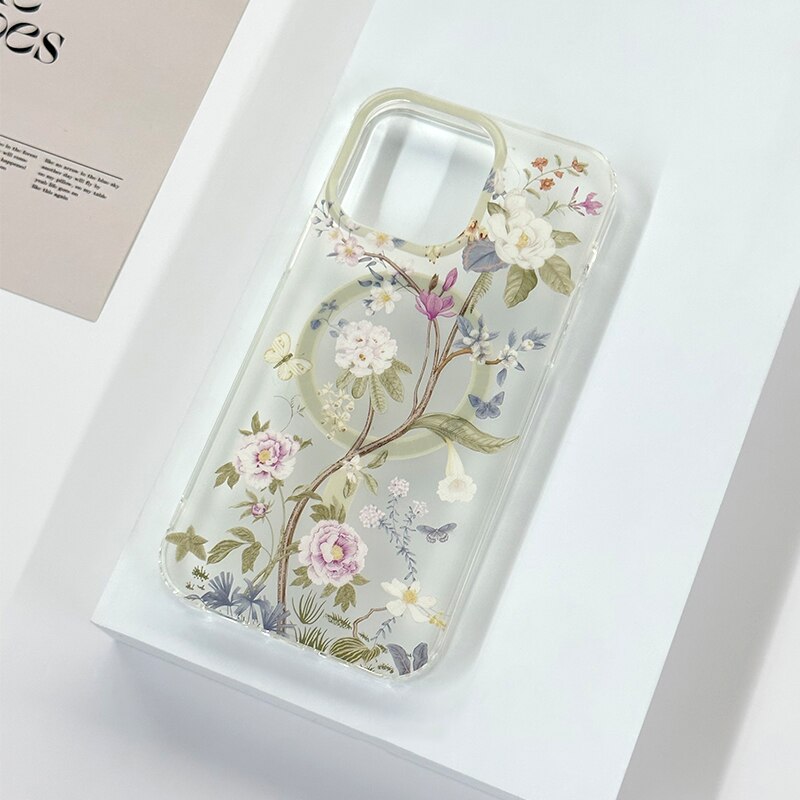 Floral MagSafe Clear Case