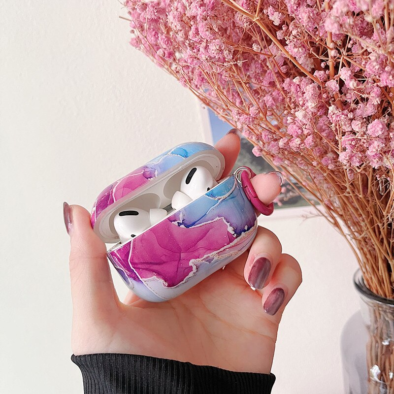 Marble Pattern AirPods Case