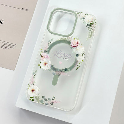 Floral MagSafe Clear Case