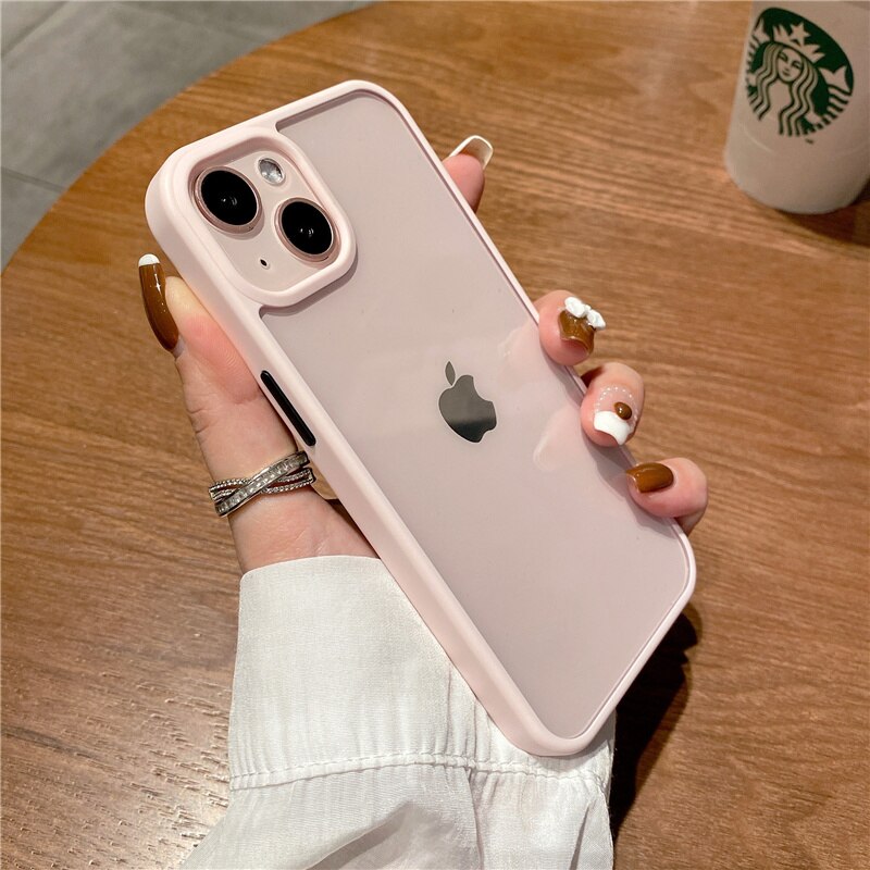 Simple Color Bumper Clear Case