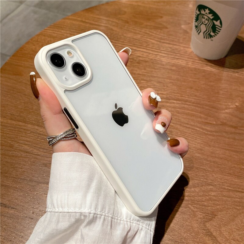 Simple Color Bumper Clear Case