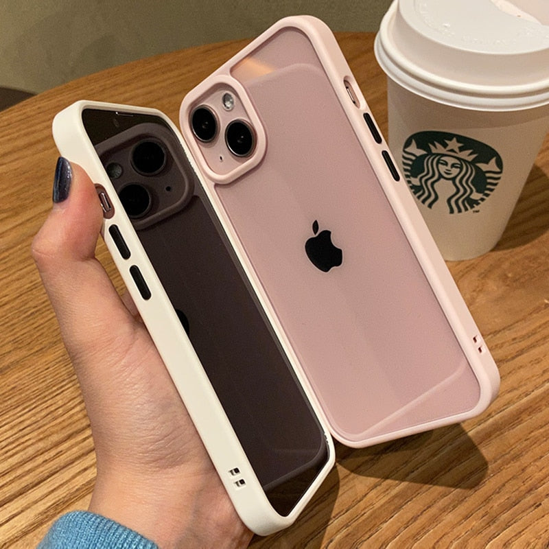 Simple Color Bumper Clear Case