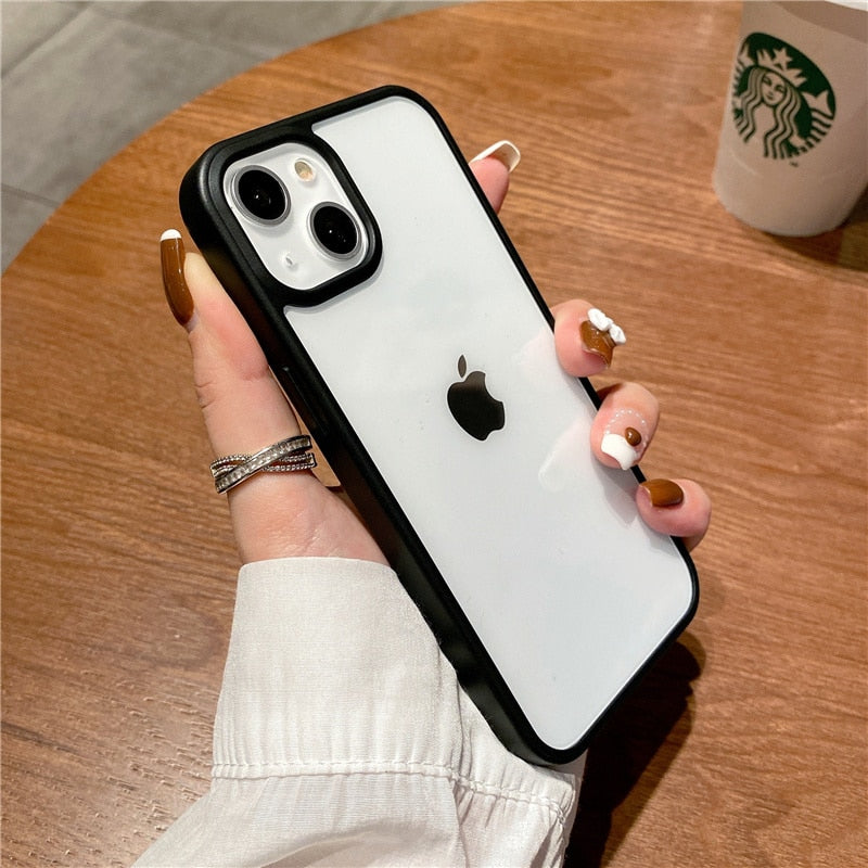 Simple Color Bumper Clear Case