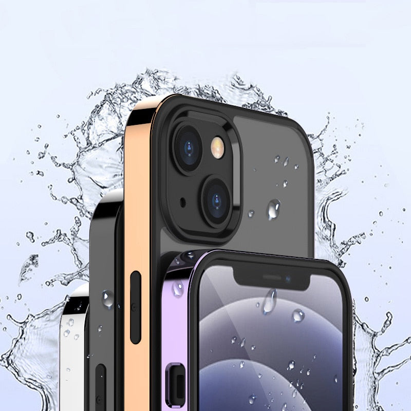 Plated Color Protective Clear Case