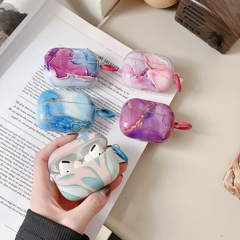 Marble Pattern AirPods Case