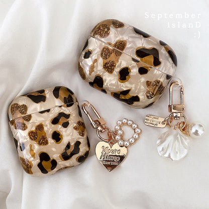 Luxury Leopard Pearl AirPods Case
